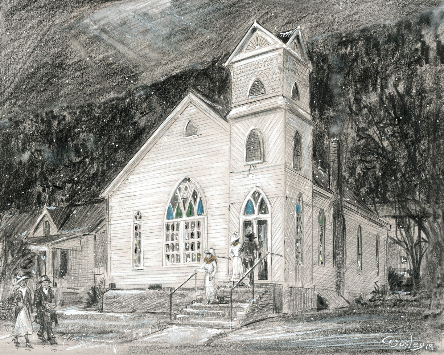 Cumberland Gap Methodist Church (Print)